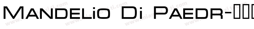 Mandelio Di Paedr字体转换